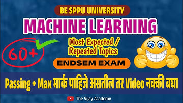 Machine learning Most Important Topics/Questions | ML ENDSEM | BE Comp | SPPU | 60+ Marks 