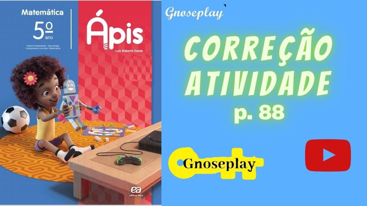 Livro Ápis, matemática, p 88, 5º ano - YouTube
