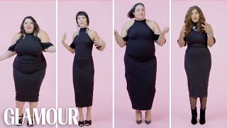 Women Sizes 0 Through 28 Try on the Same Little Black Dress | Glamour