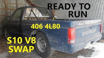 getting ready for a first start roll pan exhaust bumper t bars Epic s-10 build 406 sbc 4l80E 24