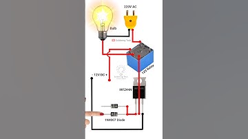 Touch switch | 220V bulb touch ON and OFF circuit #diy #shorts