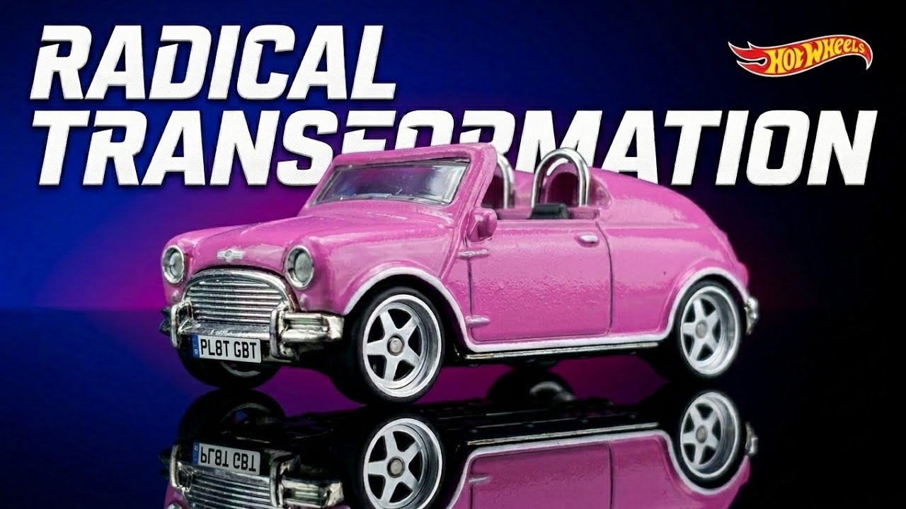 Hot Wheels Austin Mini Cooper S Cabrio: My Craziest Custom Yet