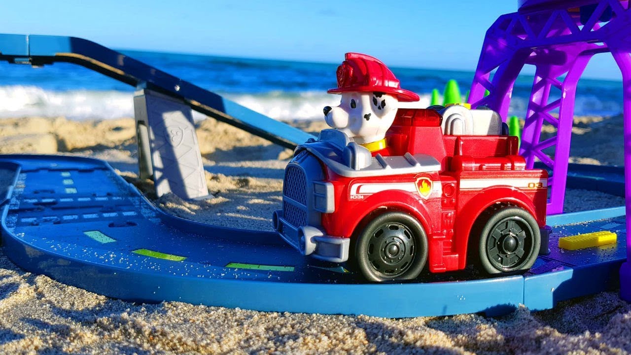 Paw Patrol ve Nail Baba Miami sahilinde oynuyorlar