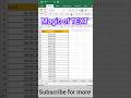 "Weekday Function Explained 🔥 Must Know Trick!”// #exceltips