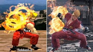 Tekken - Paul Phoenix Burning Fist Move Evolution ( 4K 60FPS ) 1995 - 2024 screenshot 5