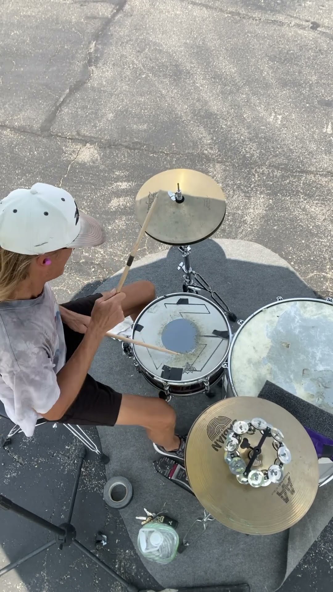 Motorheadhunters drummer Austin Texas. - Brian Foster playing drums, August 16, 2024
