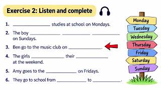 Unit 3: My Week Listening (English 4_Global Success)