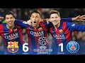 Barcelona 61 paris germain ucl 2017 extended highlights goals messi naymar mad match 