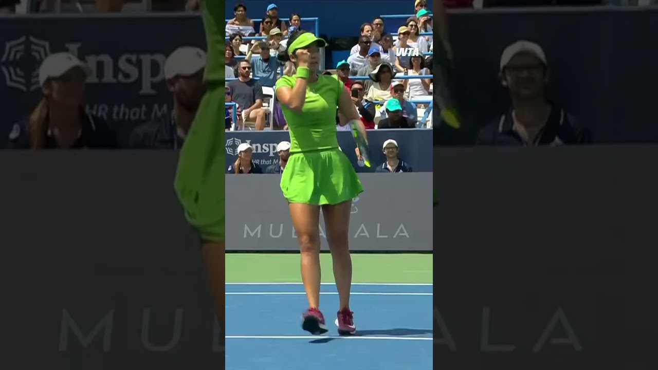 Alexandra Eala is looking to take this final to a decider! #wta #tennis #MubadalaDCOpen