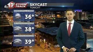 Tracking overnight scattered showers