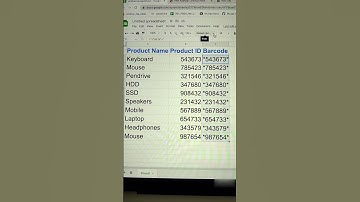 Create Barcode In Excel 😎 | Google Sheet Tips And Tricks 😍 #excel #msexcel #exceltutorials #gsheets