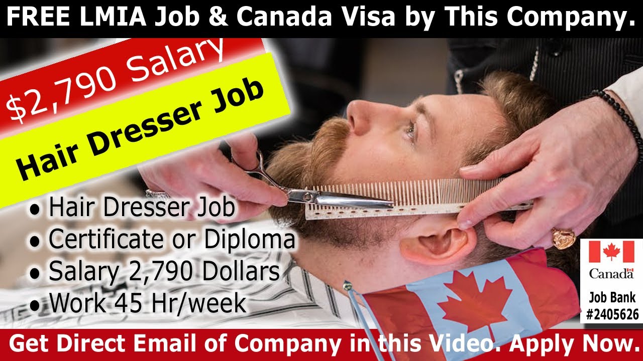 How to Get a Hairdresser or Barber Job Canada? LMIA Jobs? lmia 