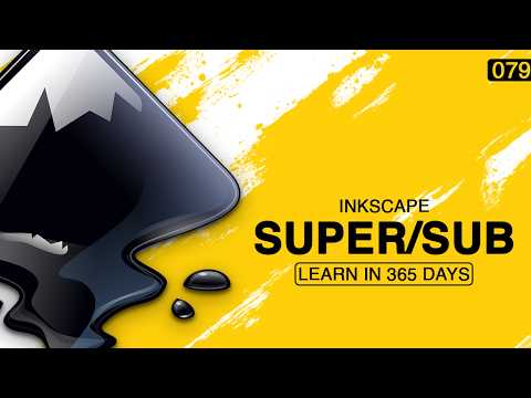 How to Create Superscript and Subscript in Inkscape
