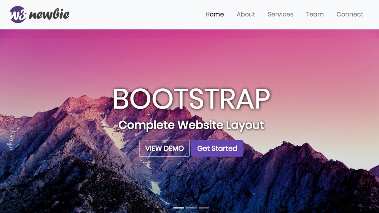 Responsive Bootstrap Website Start To Finish with Bootstrap 4, HTML5 & CSS3