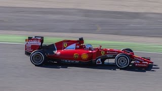 This is the f1 ferrari car for 2015 and it will be driven by sebastian
vettel kimi raikkonen. i recorded in jerez barcelona during ...