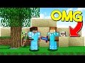 I REALLY HOPE THEY DON'T SEE US... (Minecraft Trolling)