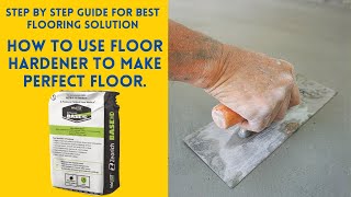 Hardener Flooring Full Process Step By Step Guide