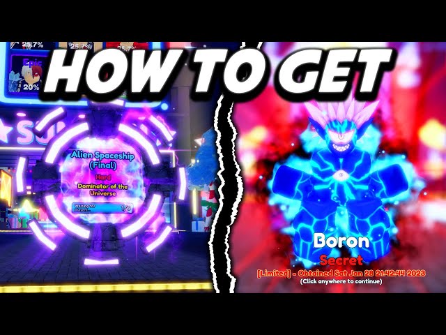 HOW TO GET *NEW* BORON SECRET LIMITED UNIT *UPDATE 10* In Anime Adventures!  Roblox 