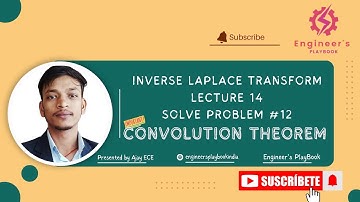[L14] INVERSE LAPLACE TRANSFORM SOLVE PROBLEM #12 |ENGINEERING MATHEMATICS-III| CONVOLUTION THEOREM