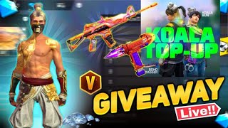 FREE FIRE LIVE || REEDEM CODE GIVEAWAY |FF LIVE GIVEAWAY || CUSTOM GIVEAWAY