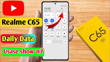 realme c65 data usage settings, realme c65 data speed setting