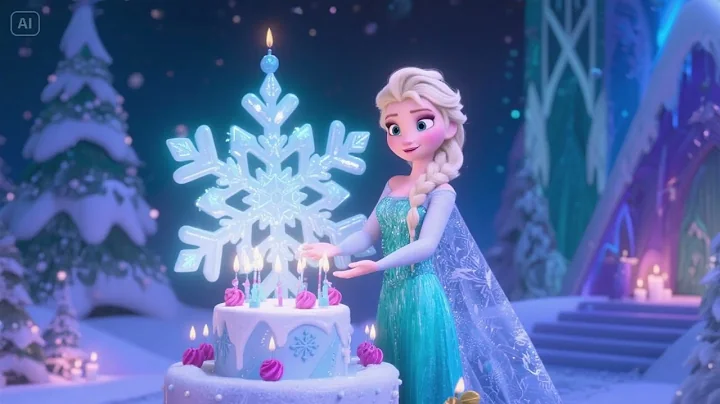 Elsa’s Snowflake Birthday Surprise 2 – A Magical Winter Party with Her Daughter ❄️🎂✨