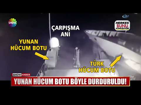 Yunan hücum botu böyle durduruldu!