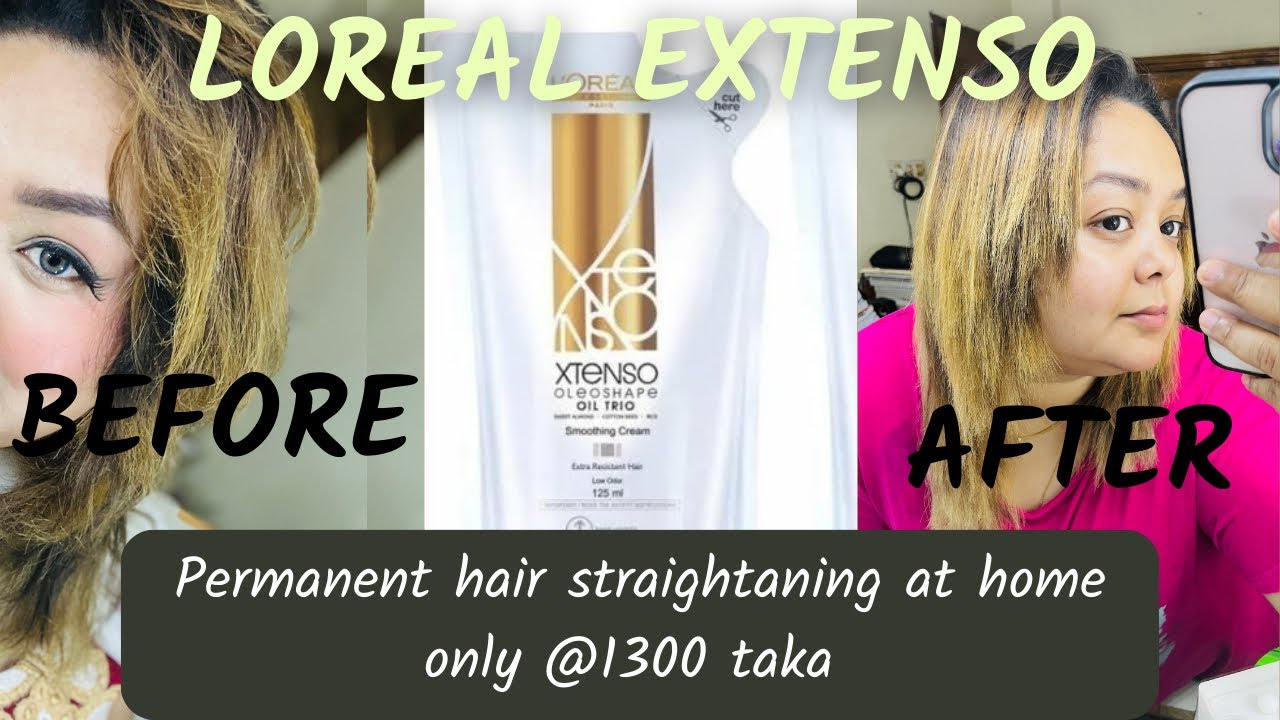 Vlog252 How to straight hair at home with Loreal Xtenso Loreal hair