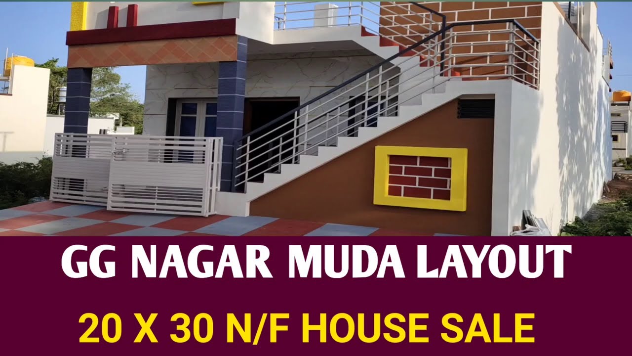 Mysore's BIGGEST 20 X 30 N/F House FOR SALE in GG Nagar MUDA Layout