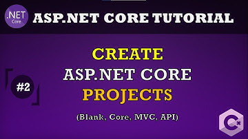 Create Project ASP.NET Core Web Application (Blank, MVC, API)
