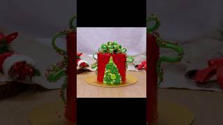 Christmas Gift Cake Decoration Idea