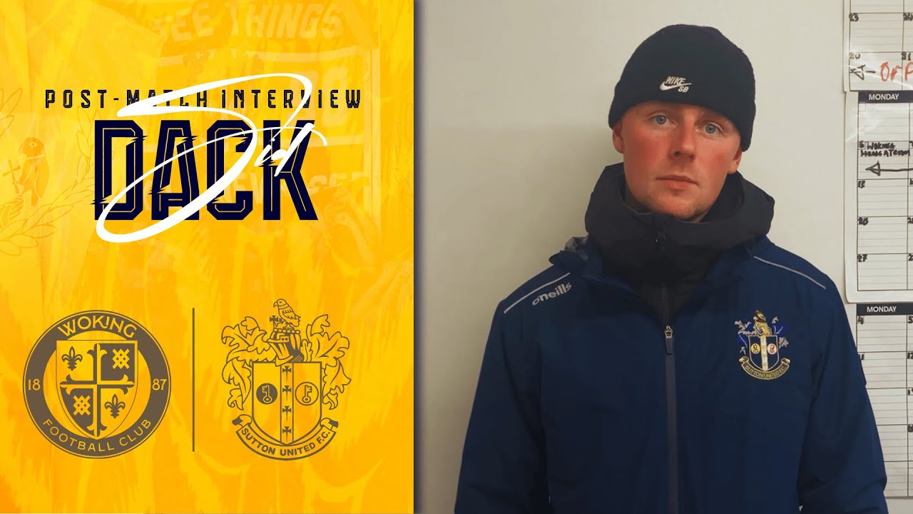 POST MATCH Sid Dack Woking U18 2 Sutton United U18 1 17/12/25 - YouTube