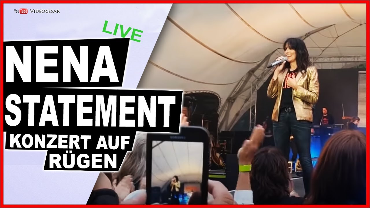 NENA Konzert auf Rügen mit Statement "Jeder macht, was er will"