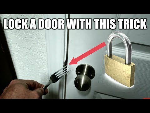 HOW TO LOCK A DOOR THAT DOESN&rsquo;T HAVE A LOCK!