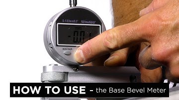 How to use Digital Base Bevel Gauge