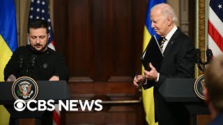 Biden and Ukrainian President Volodymyr Zelenskyy hold news conference | full video