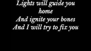 Secondhand Serenade - Fix You (lyrics on screen) [good version]