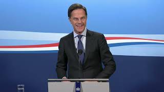 Integrale persconferentie van MP Rutte na de ministerraad van 27 januari 2023