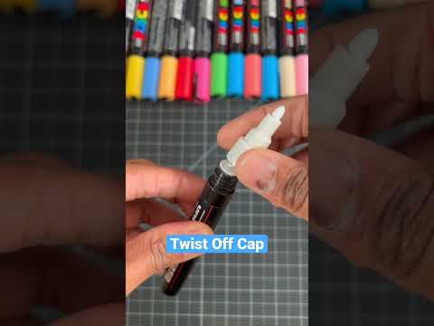 Best Way To Clean Posca Pens ! 😍 #art #drawing #shorts 
