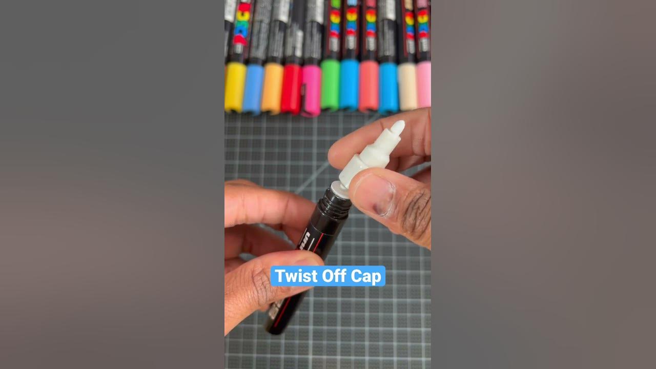 Best Way To Refill Posca Pens! 😍 #drawing #art #shorts 