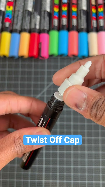 Best Way To Refill Posca Pens! 😍 #drawing #art #shorts