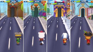 Talking Tom Gold Run Super Tom vs Cowboy Angela vs Kung Fu Hank vs Pirate Ginger Android Gameplay screenshot 5