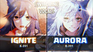 「Switching Vocals」Ignite x Aurora Nightcore ( FLASH WARNING )