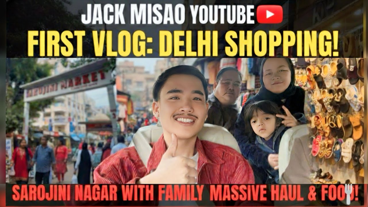 MY FIRST VLOG | Sarojini Nagar Market Shopping| Delhi 🇮🇳 @jack_misao 