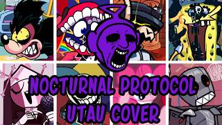 Nocturnal Protocol but Every Turn a Different Character Sings (NOCTURNAL PROTOCOL) - [UTAU Cover] screenshot 1
