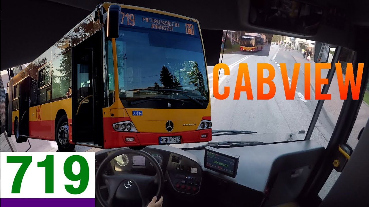 [CABVIEW] 719 METRO KSIĘCIA JANUSZA ~ MERCEDES-BENZ CONECTO G (2016) MOBILIS WARSZAWA | KUBSSS