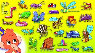 Insects ABC | Animal ABC | Learn the alphabet with Insects and Bugs | Club Baboo