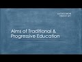 The Aims of Traditional and Progressive Education