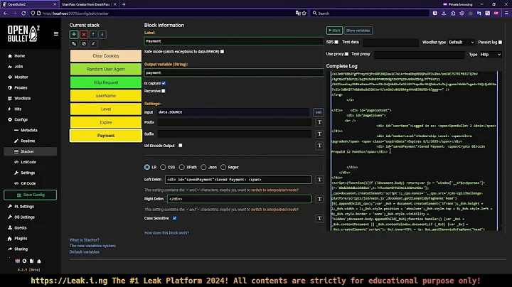 OPENBULLET 2 | Creating A Basic Config a Beginner Tutorial Guide ! Create Your First Config !