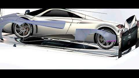Pagani Huayra: Advance surface modeling in Solidworks